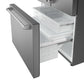 Thor Kitchen TRF3603FD 36 Inch Counter Depth Freestanding French Door Refrigerator With Internal Water And Ice