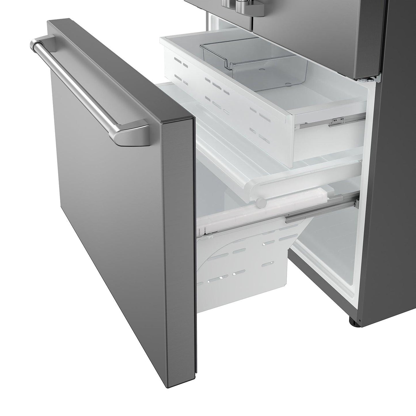 Thor Kitchen TRF3603FD 36 Inch Counter Depth Freestanding French Door Refrigerator With Internal Water And Ice
