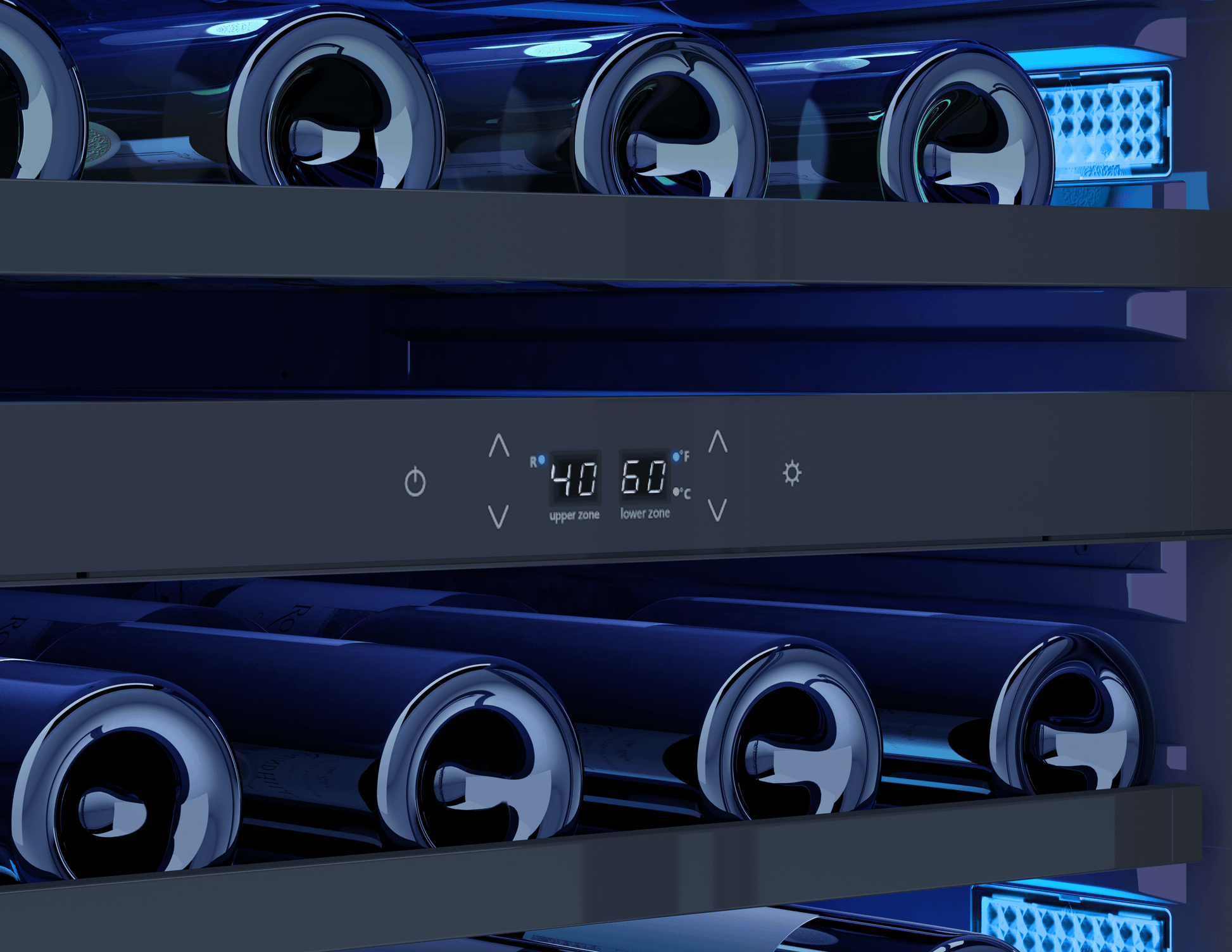 Zephyr BWN24C02AGADA Brisas Wine Cooler, 24In Uc, Ss+Glass,2Z, Ada