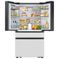 Samsung RF90F29AEW Bespoke 29 Cu. Ft. 4-Door French Door Refrigerator With Ai Family Hub™+ & Ai Vision Inside™ In White Glass