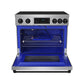 Thor Kitchen RSI36BLK 36 Inch Professional Induction Range With Tilt Panel Touch Control In Stainless Steel And Black Gordon Ramsay Series