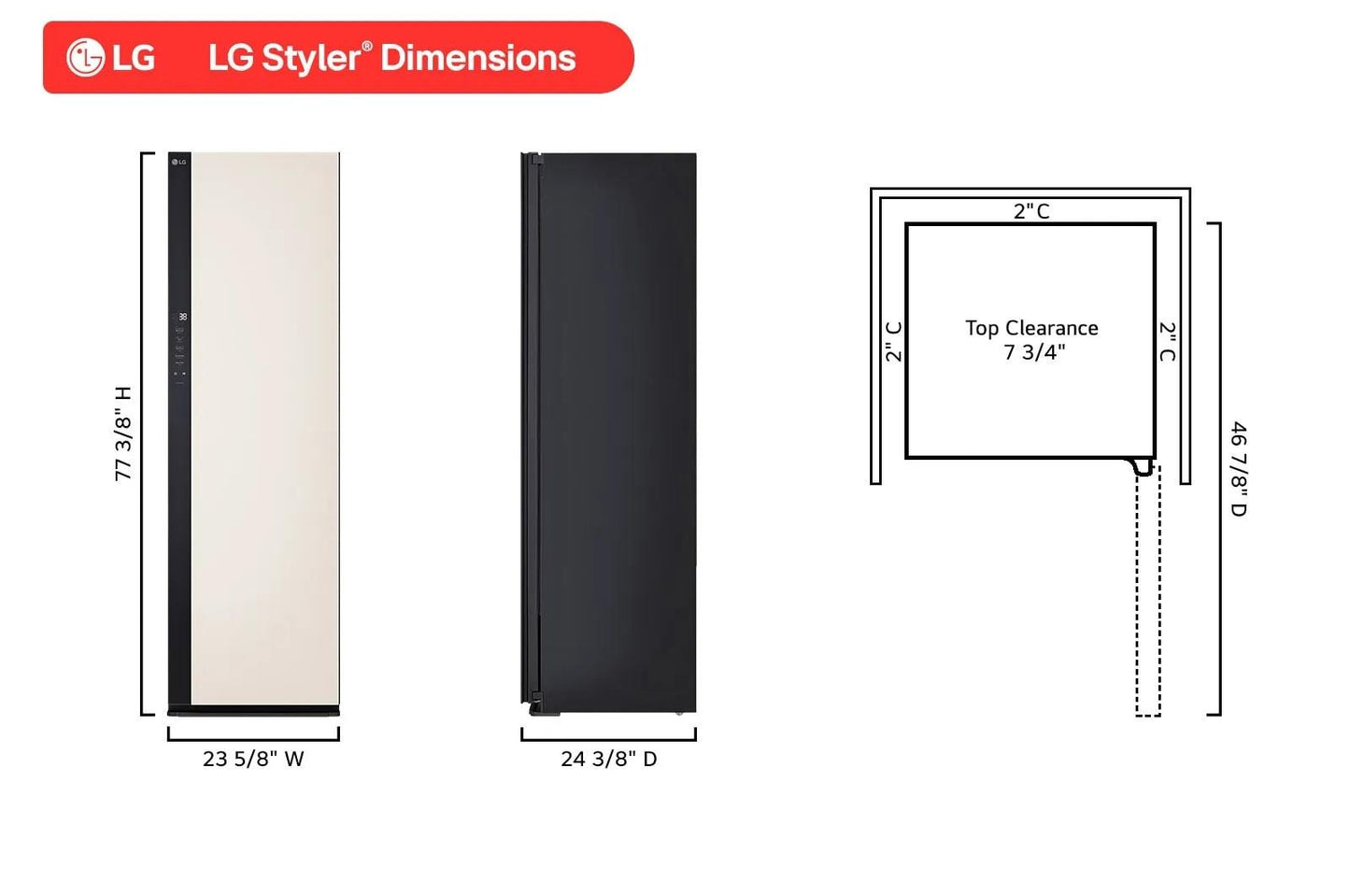 Lg SC5MAR4G Lg Styler® Smart Steam Closet With Dual Truesteam® Technology And Dynamic Movinghanger™