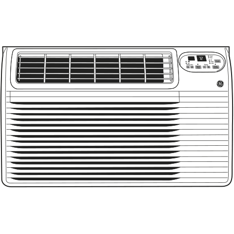 Ge Appliances AJCQ10ACF Ge® Series 115 Volt Built-In Cool-Only Room Air Conditioner