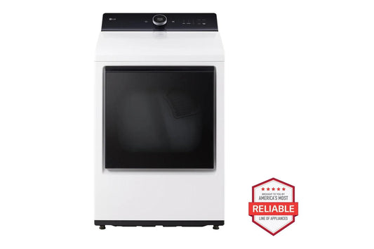 Lg DLEX8600WE 7.3 Cu.Ft. Ultra Large High Efficiency Electric Turbosteam™ Lg Easyload™ Door, Wi-Fi Connectivity, White