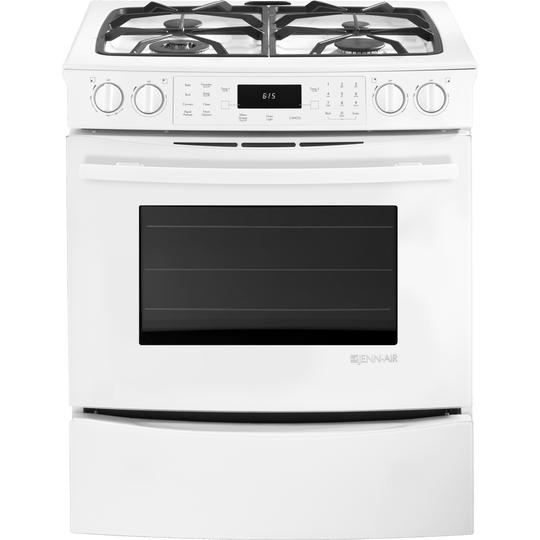 Jennair JDS8850CDW 30" Slide-In Dual-Fuel Range With Convection