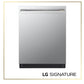 Lg SDNTH981S Lg Signature Flushfit™ Dishwasher With 1-Hour Wash & Dry, Quadwash® Pro, And Dynamic Heat Dry™ With Autovent™ Dry