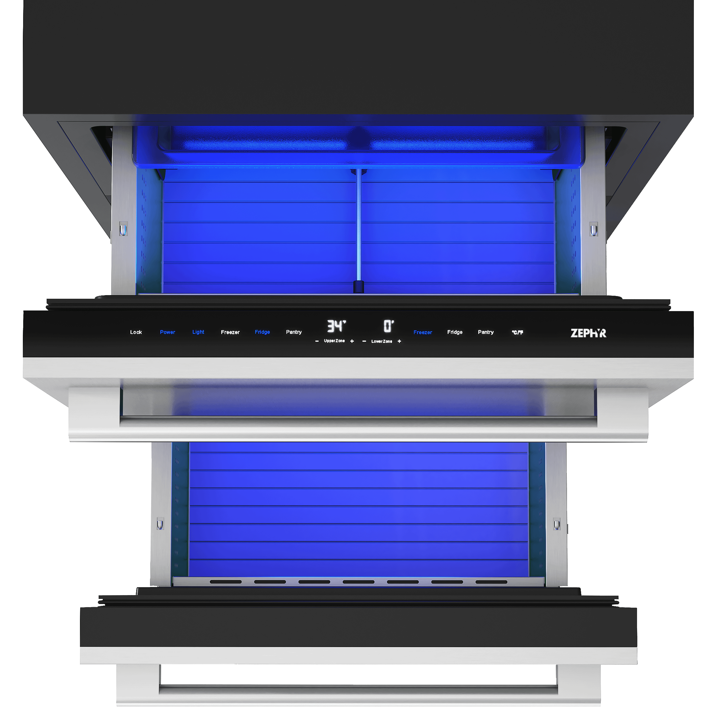 Zephyr PRRFD24C2AS Presrv Refrigerator Freezer Drawers - Thumbnail 2