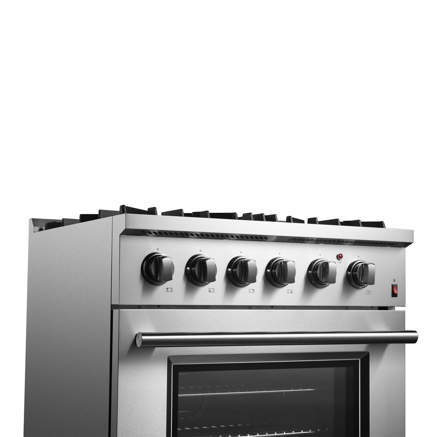 Forno FFSGS619730 Forno Marco 30-Inch Dual Fuel Range, Stainless Steel, 4 Burners, 37,000 Btu, True Convection Oven, Energy Efficient