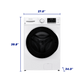 Element Appliance EFL4527BW Element 4.5 Cu. Ft. Front Load Washer - White (Efl4527Bw)