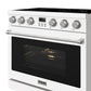 Thor Kitchen ARE36W 36 Inch Electric Range In White - Contemporary Professional