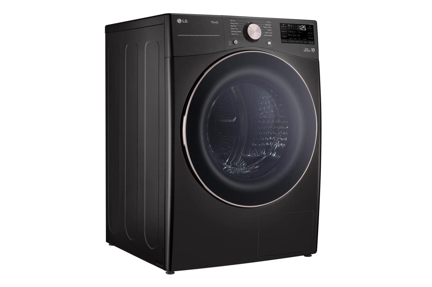Lg DLHC4002B 7.4 Cu. Ft. Ultra Large Capacity Heat Pump Ventless Dryer, Wi-Fi Connectivity Black Steel