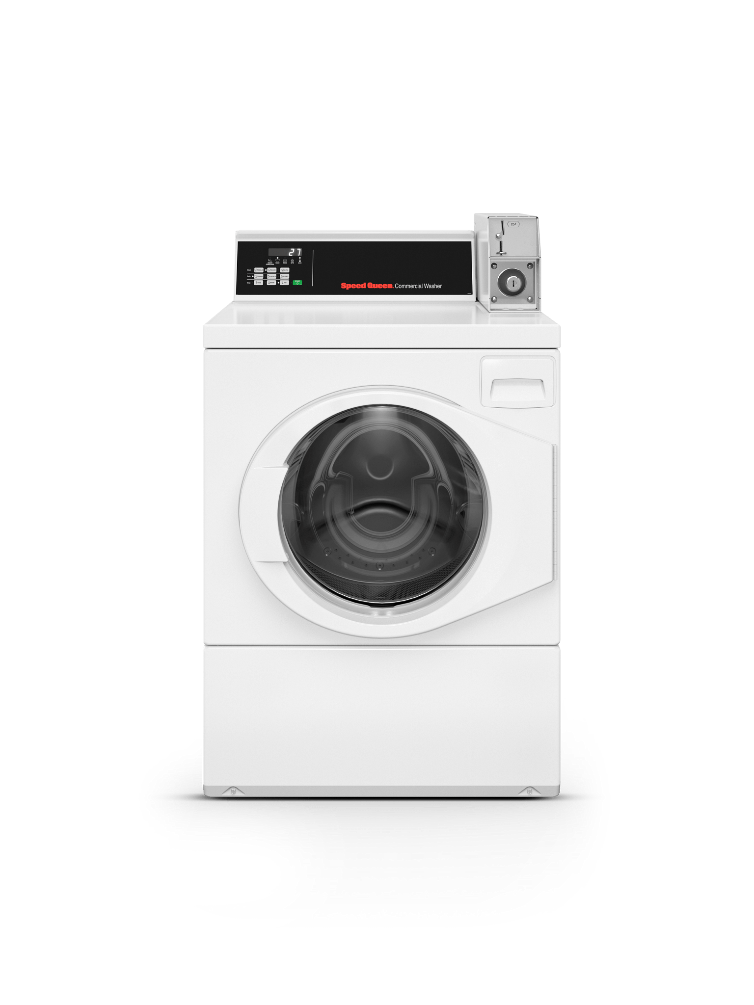 Speed Queen FV6020WN Rear Control Commercial Front Load Washer With Coin Drop