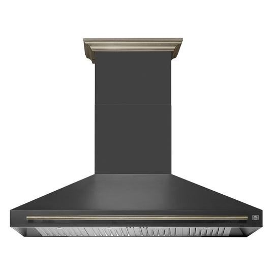 Forno FRHWM509560BLK Forno Aria 60 Inch Wall-Mounted Range Hood In Black