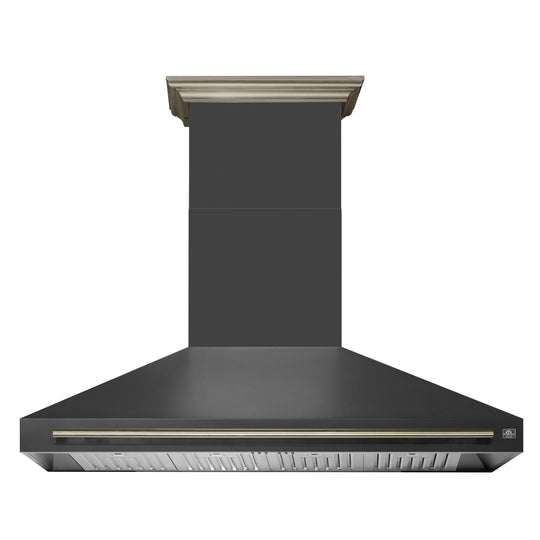 Forno FRHWM509560BLK Forno Aria 60 Inch Wall-Mounted Range Hood In Black