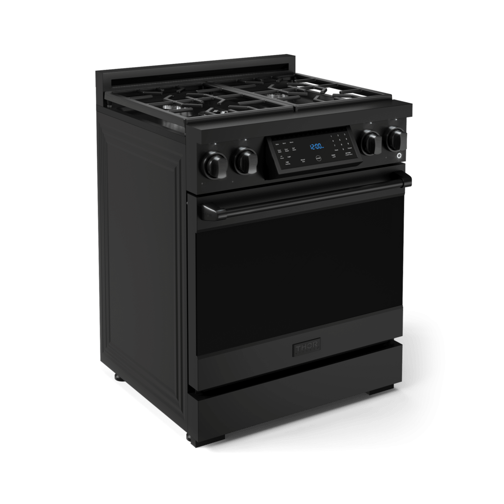 Thor Kitchen RSG30BLP 30 Inch Professional Lp Range With Tilt Panel Touch Control In Matte Black Gordon Ramsay Series - Rsg30Blp