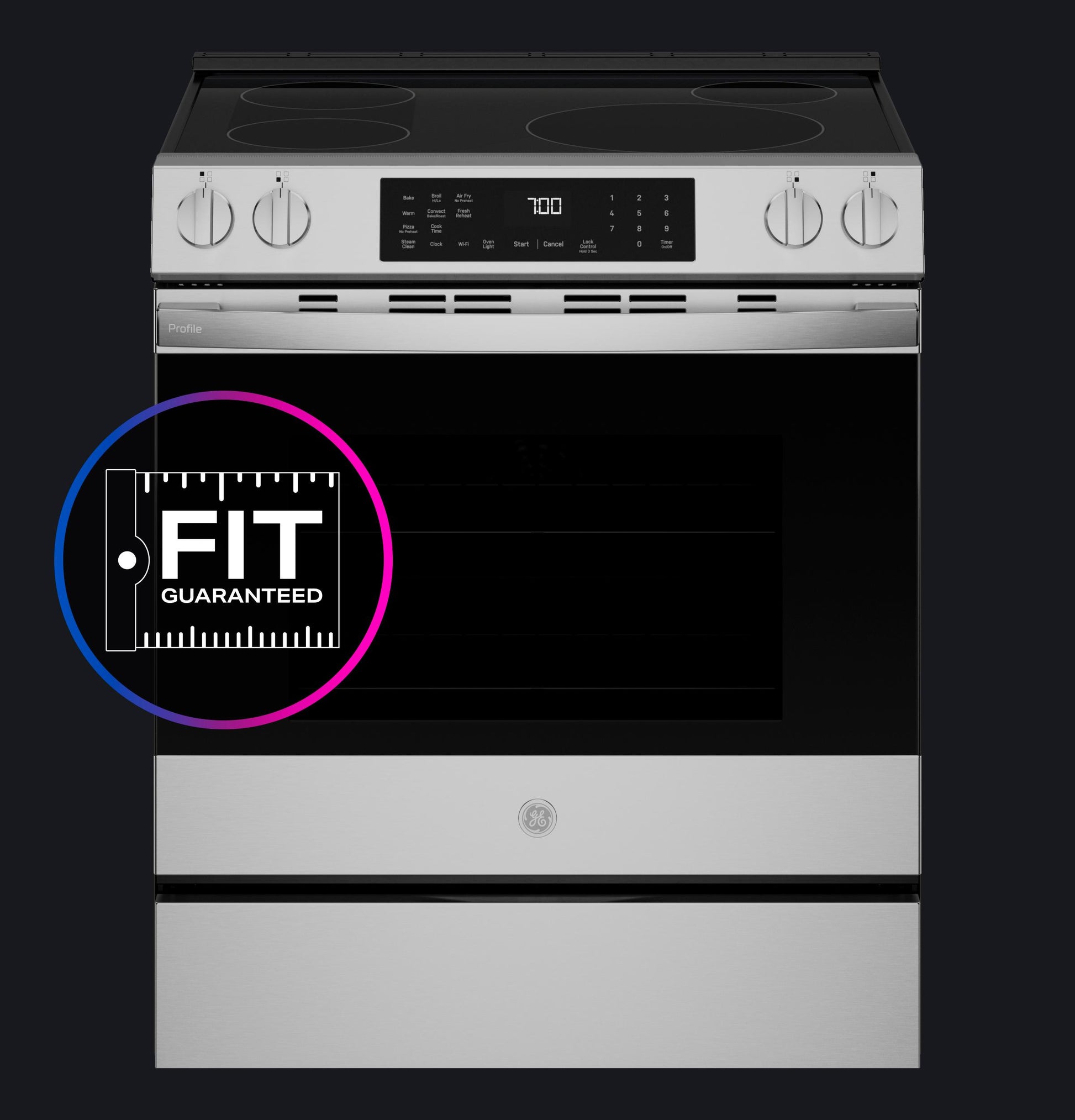 Ge Appliances PHS700AYFS Ge Profile&#8482; Energy Star® 30" Smart Slide-In Induction And Convection Range With No Preheat Air Fry And Easywash&#8482; Oven Tray