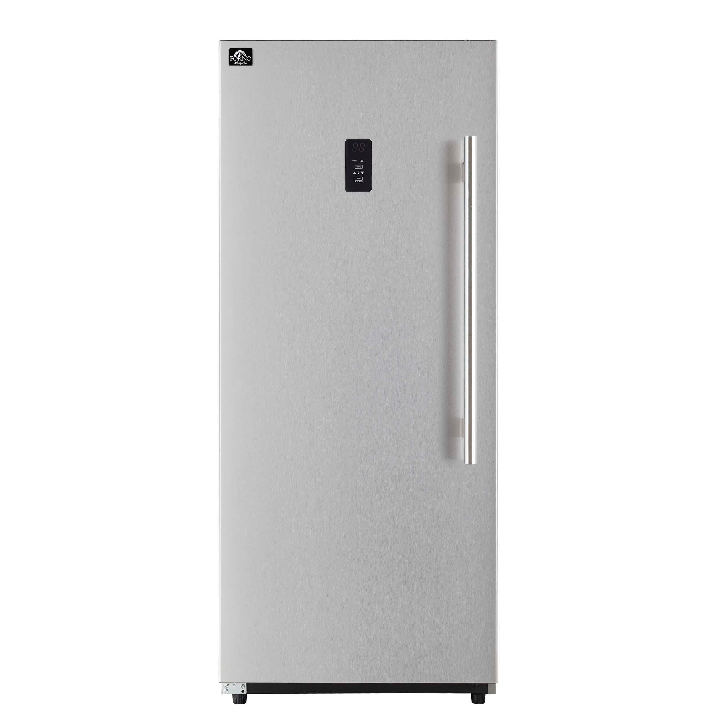 Forno FFFFD173828LS Forno Fortezza 28 Inch Left-Swing Freezer, Stainless Steel With Automatic Ice Maker