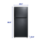 Element Appliance ERT21CSCB Element 20.5 Cu. Ft. Top Freezer Refrigerator - Black