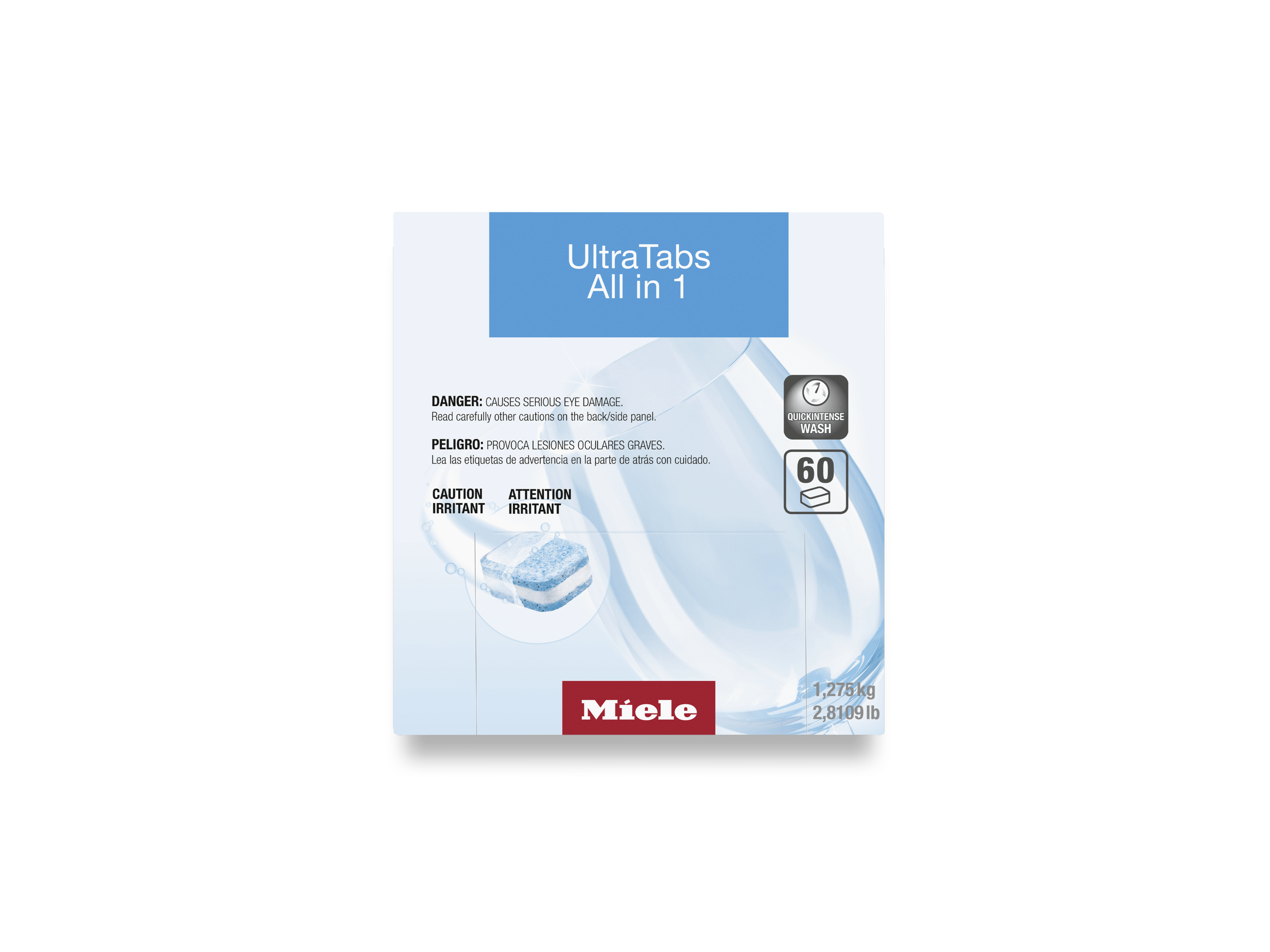 Miele GSCL0607T Ultratabs All In 1, 60 Tabs - For Best Cleaning Results In Miele Dishwashers.