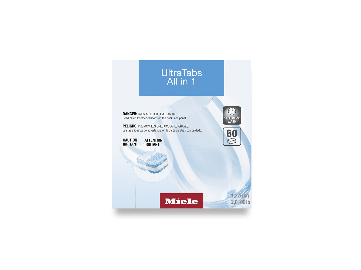 Miele GSCL0607T Ultratabs All In 1, 60 Tabs - For Best Cleaning Results In Miele Dishwashers.