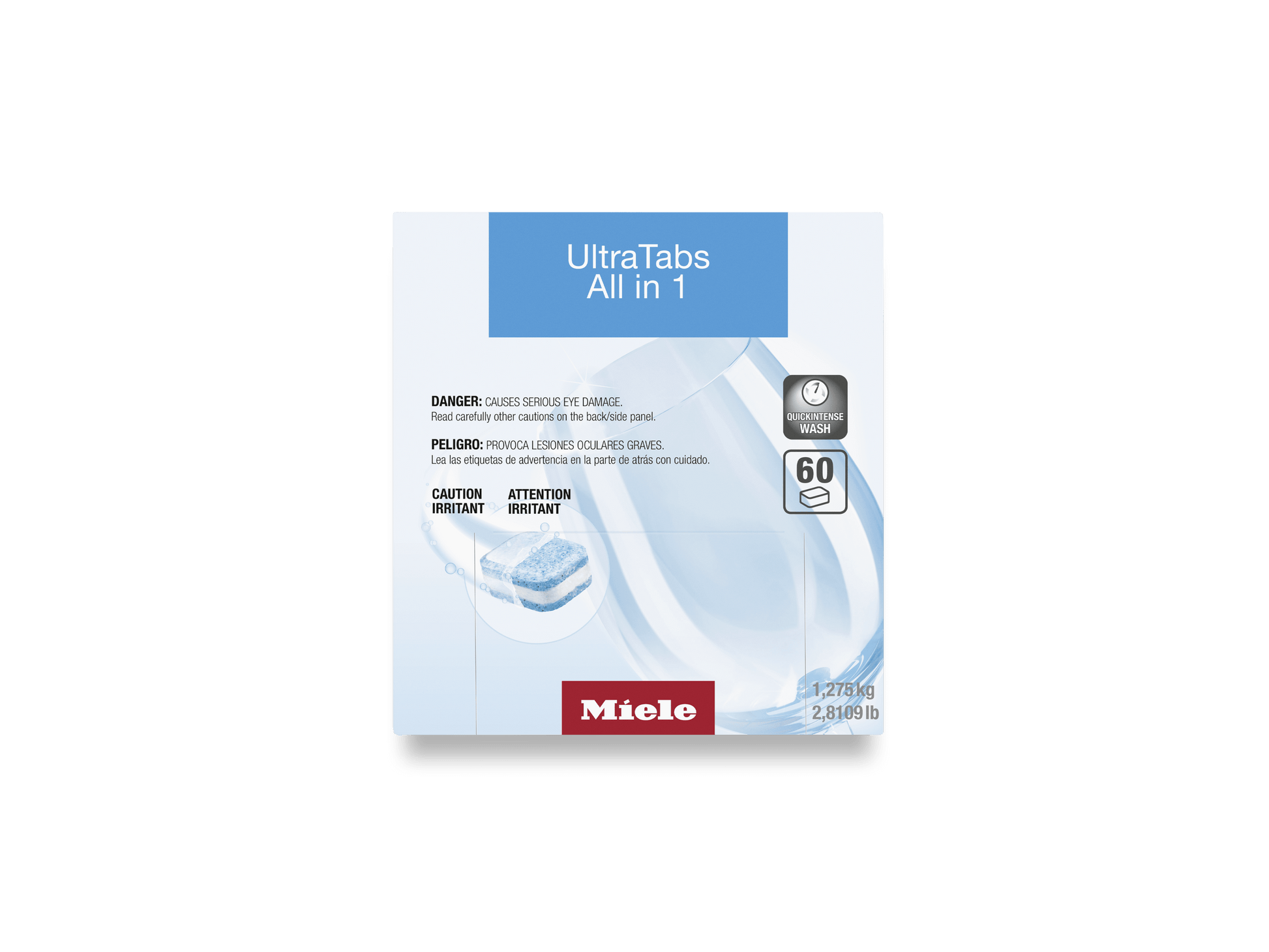Miele GSCL0607T Ultratabs All In 1, 60 Tabs - For Best Cleaning Results In Miele Dishwashers.