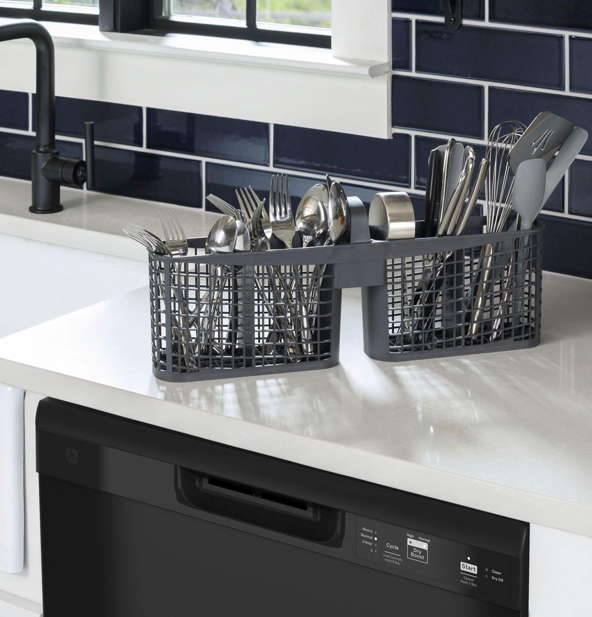 Ge Appliances GDF450PGZBB Ge® Dishwasher With Front Controls
