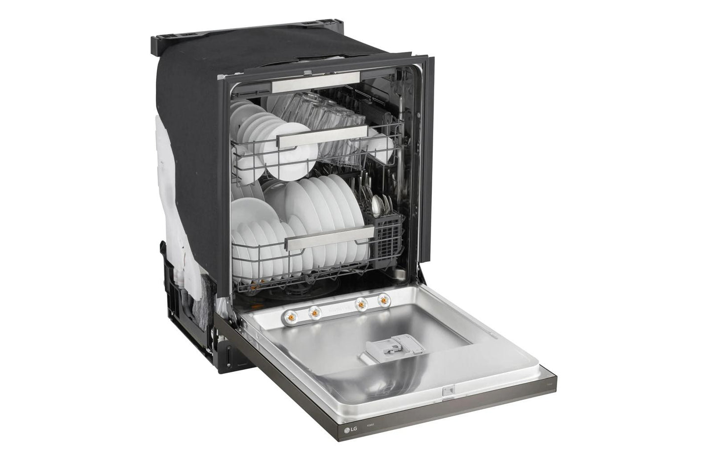 Lg LDNPH753D Smart Flushfit™ Top Control Dishwasher With 1-Hour Wash & Dry, Quadwash® Pro, Truesteam® And Dynamic Heat Dry™ W/Autovent Dry™