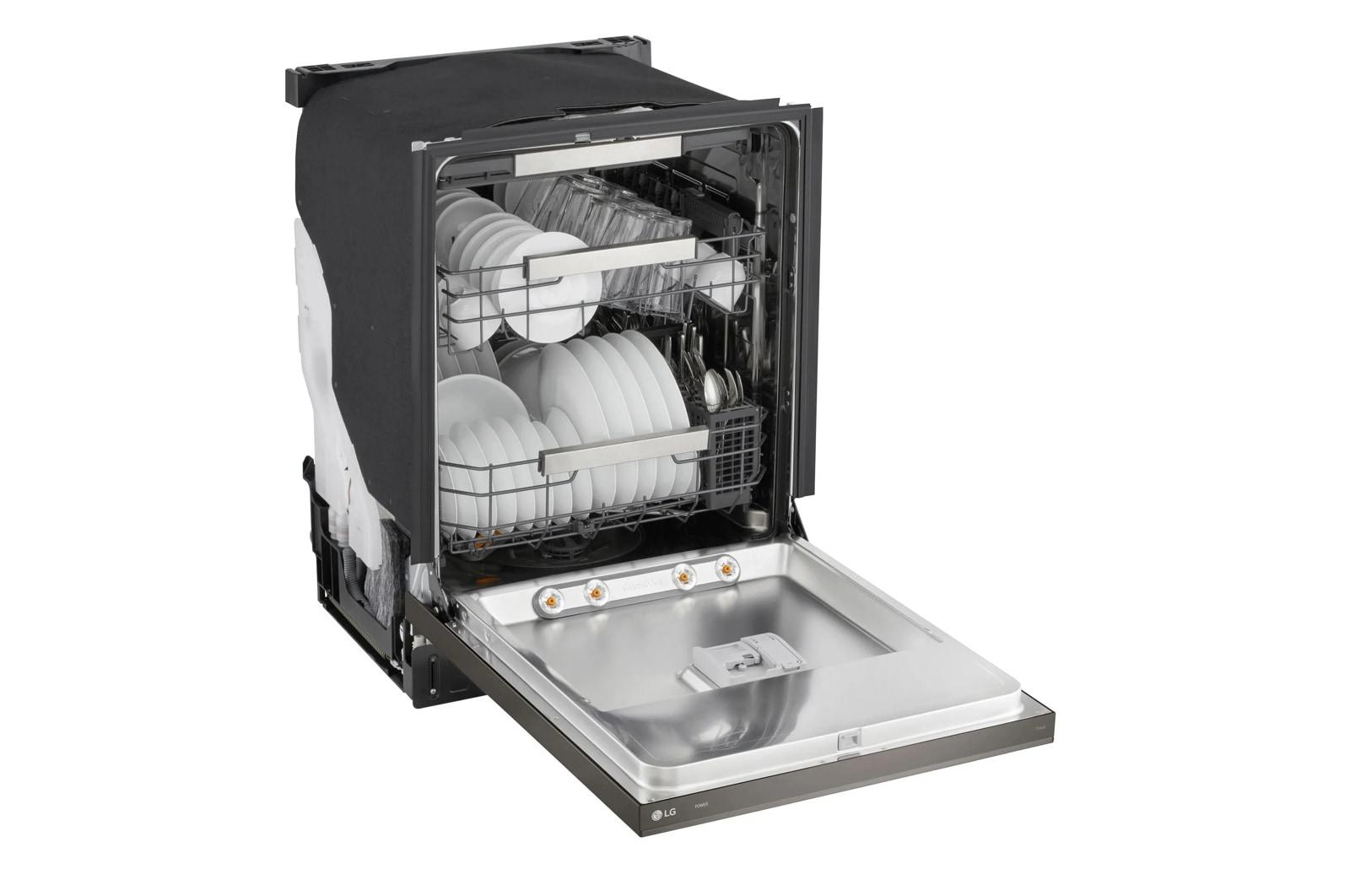 Lg LDNPH753D Smart Flushfit™ Top Control Dishwasher With 1-Hour Wash & Dry, Quadwash® Pro, Truesteam® And Dynamic Heat Dry™ W/Autovent Dry™