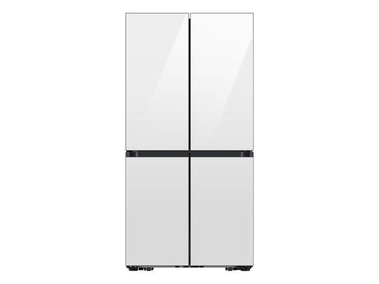 Samsung RF29DB960012 Bespoke 4-Door Flex™ Refrigerator (29 Cu. Ft.) With Beverage Center™ In White Glass - (With Customizable Door Panel Colors)