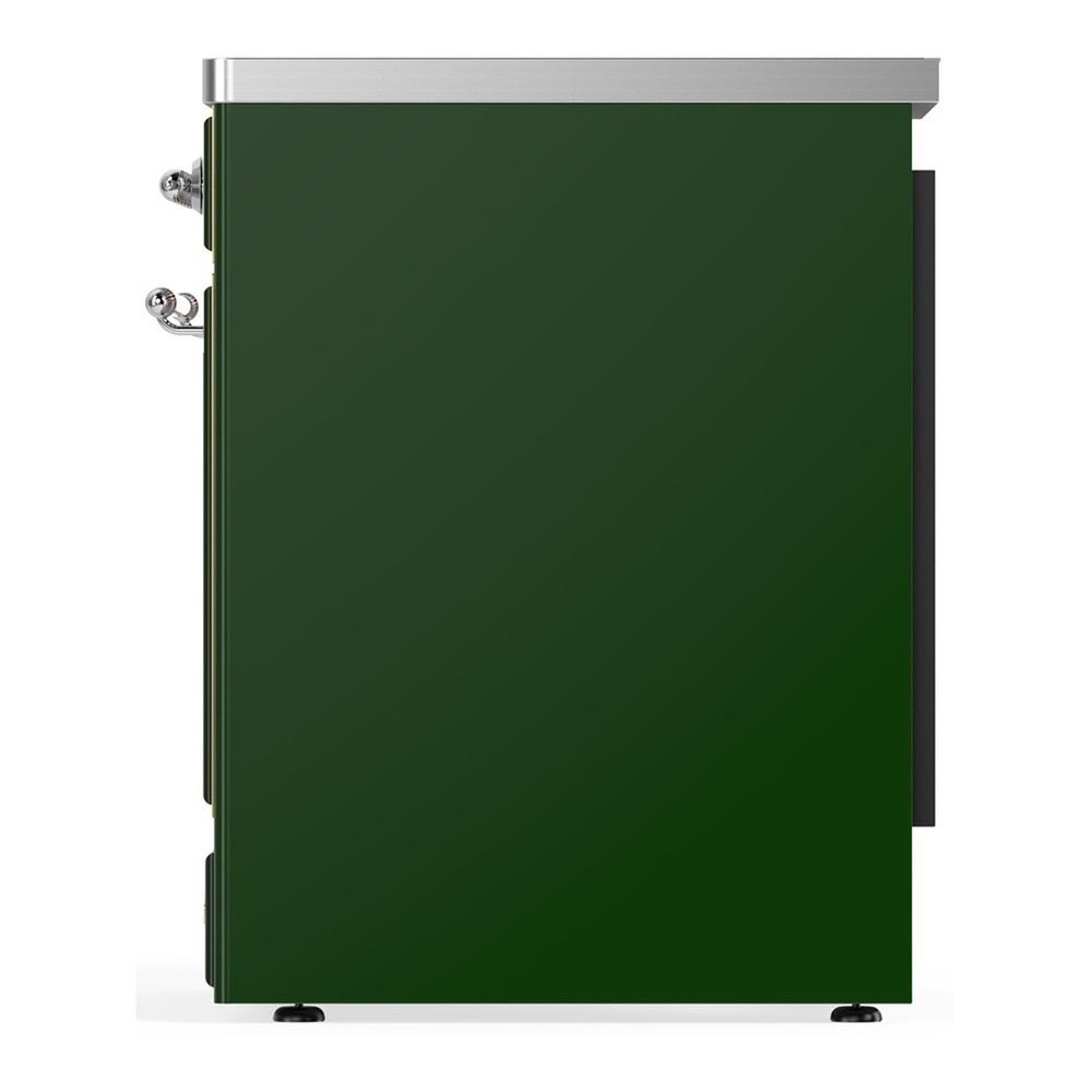 Ilve UMIB30NR3EGC Ilve Umib30Nr3Egc Majestic Iii 30 Inch Induction Range With 4 Elements, 4 Cu. Ft. Oven Capacity (Triple Glass Door, Emerald Green, Chrome)