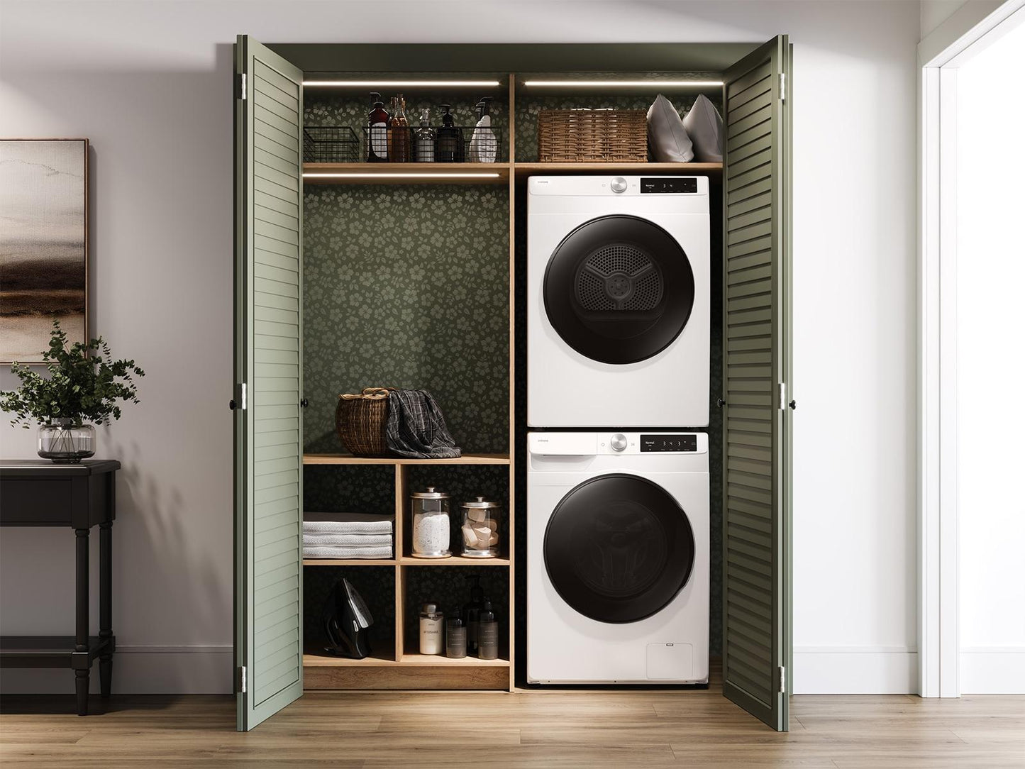Samsung DV25FG62B0BE Compact Ventless Heat Pump Dryer Wi-Fi Connectivity Energy Efficient 4.0 Cu.Ft.