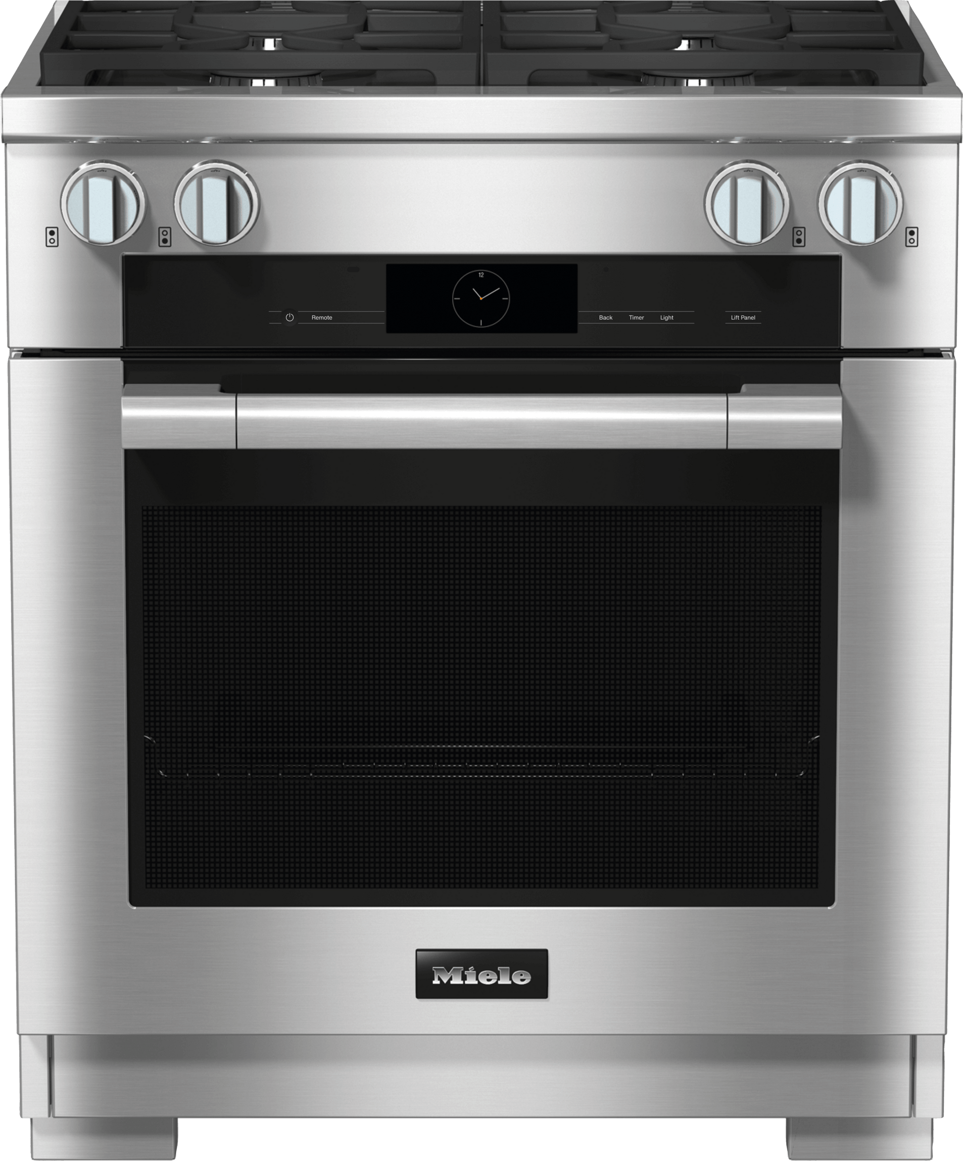 Miele HR19243LPDF Hr 1924-3 Lp Df Clean Touch Steel - 30" Range Dual Fuel Model With M Touch Controls