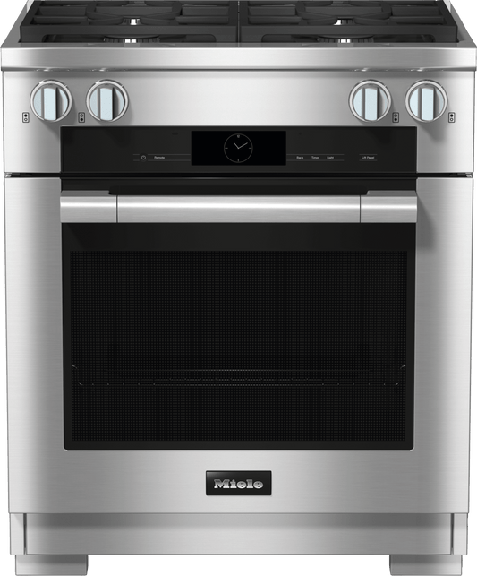 Miele HR19243LPDF Hr 1924-3 Lp Df Clean Touch Steel - 30" Range Dual Fuel Model With M Touch Controls
