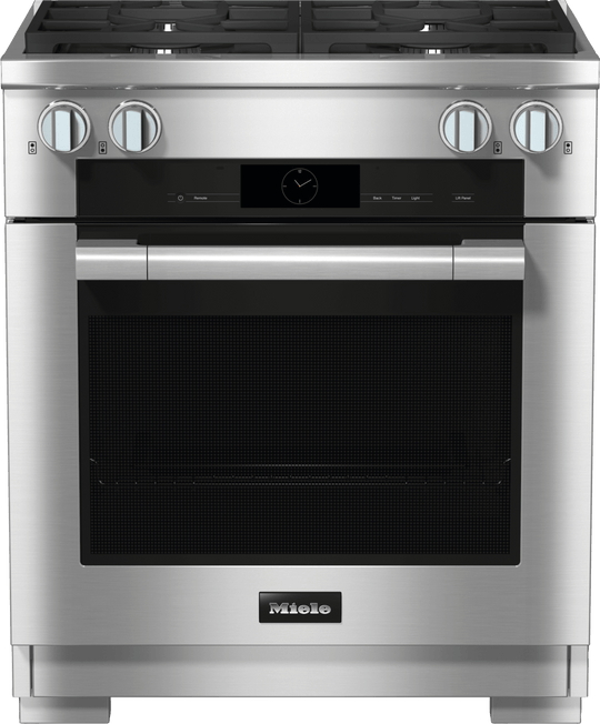 Miele HR19243GDF Hr 1924-3 G Df Clean Touch Steel - 30" Range Dual Fuel Model With M Touch Controls