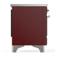 Ilve UMIB36QNR3BUC Ilve Umib36Qnr3Buc Majestic Iii 36 Inch Induction Range With 6 Elements, 3.5 Cu. Ft. Total Oven Capacity (Solid Door, Burgundy, Chrome)