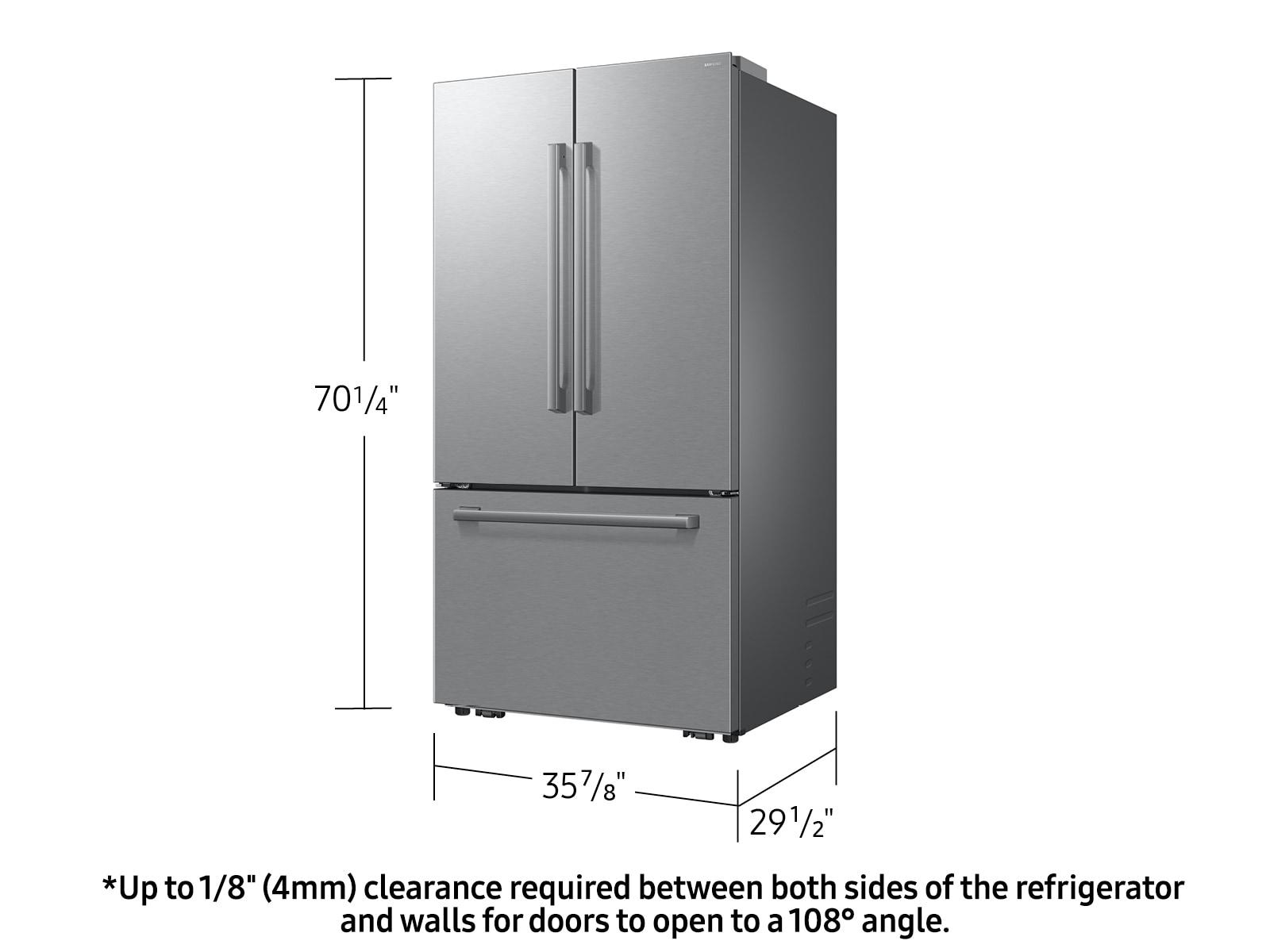 Samsung RF70H25KER Bespoke Ai 3-Door French Door Zero Clearance Fit In-Door Tall Dispenser 25 Cu.Ft.