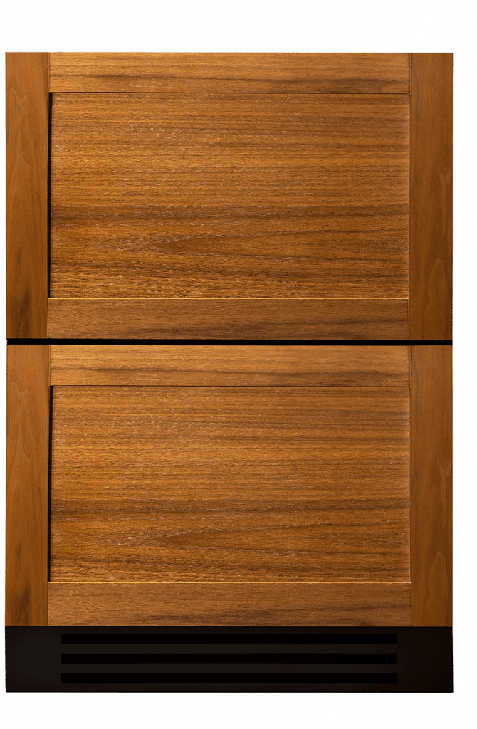 True Residential TUF24DOPC 24 Inch Overlay Panel Door Undercounter Freezer Drawer