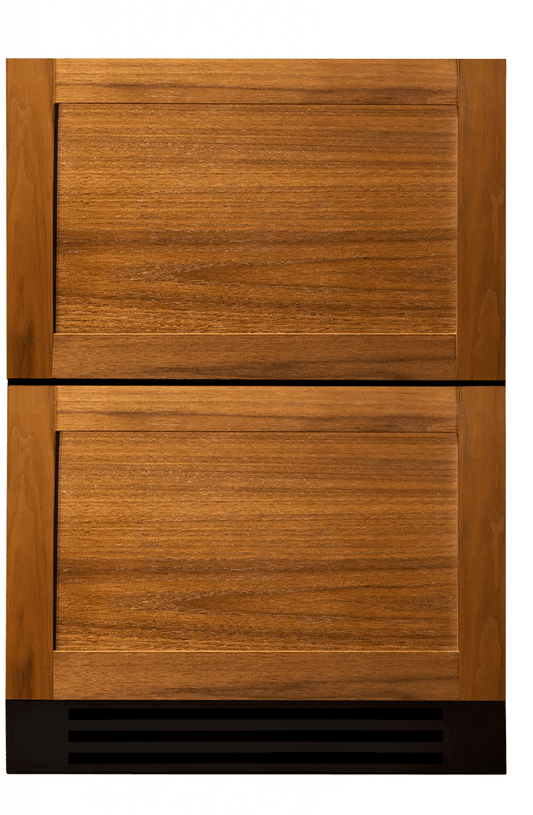 True Residential TUF24DOPC 24 Inch Overlay Panel Door Undercounter Freezer Drawer