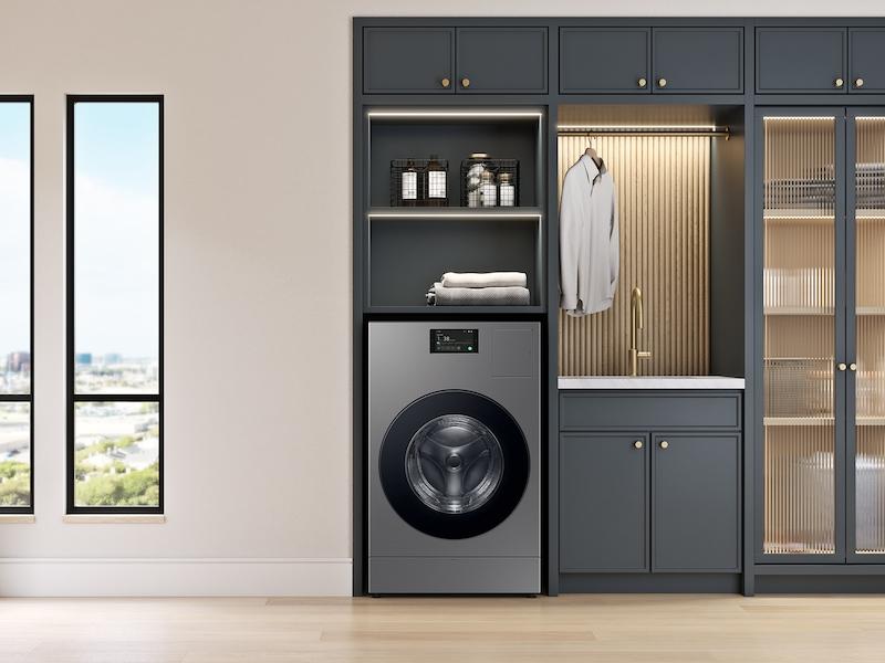 Samsung WD90F53AVS 5.3 Cu. Ft. Bespoke Ai Laundry Vented Combo™ All-In-One Ultra Capacity Washer And Electric Dryer With Ai Home In Dark Steel