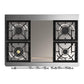Ilve UMD40FNR3MGCLP Ilve Umd40Fnr3Mgclp Majestic Iii 40 Inch Dual Fuel Range With 6 Burners And Griddle, Dual Function Burner Up To 25,000 Btu (Liquid Propane, Triple Glass Door, Graphite Matte, Chrome)