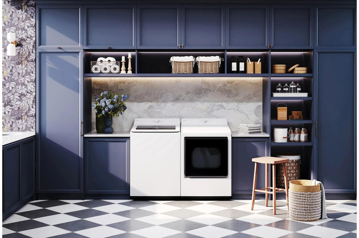 Lg WT8205CW 4.8 Cu. Ft. Mega Capacity Smart Top Load Washer With 4-Way® Agitator, Easyunload™ & Ai Sensing