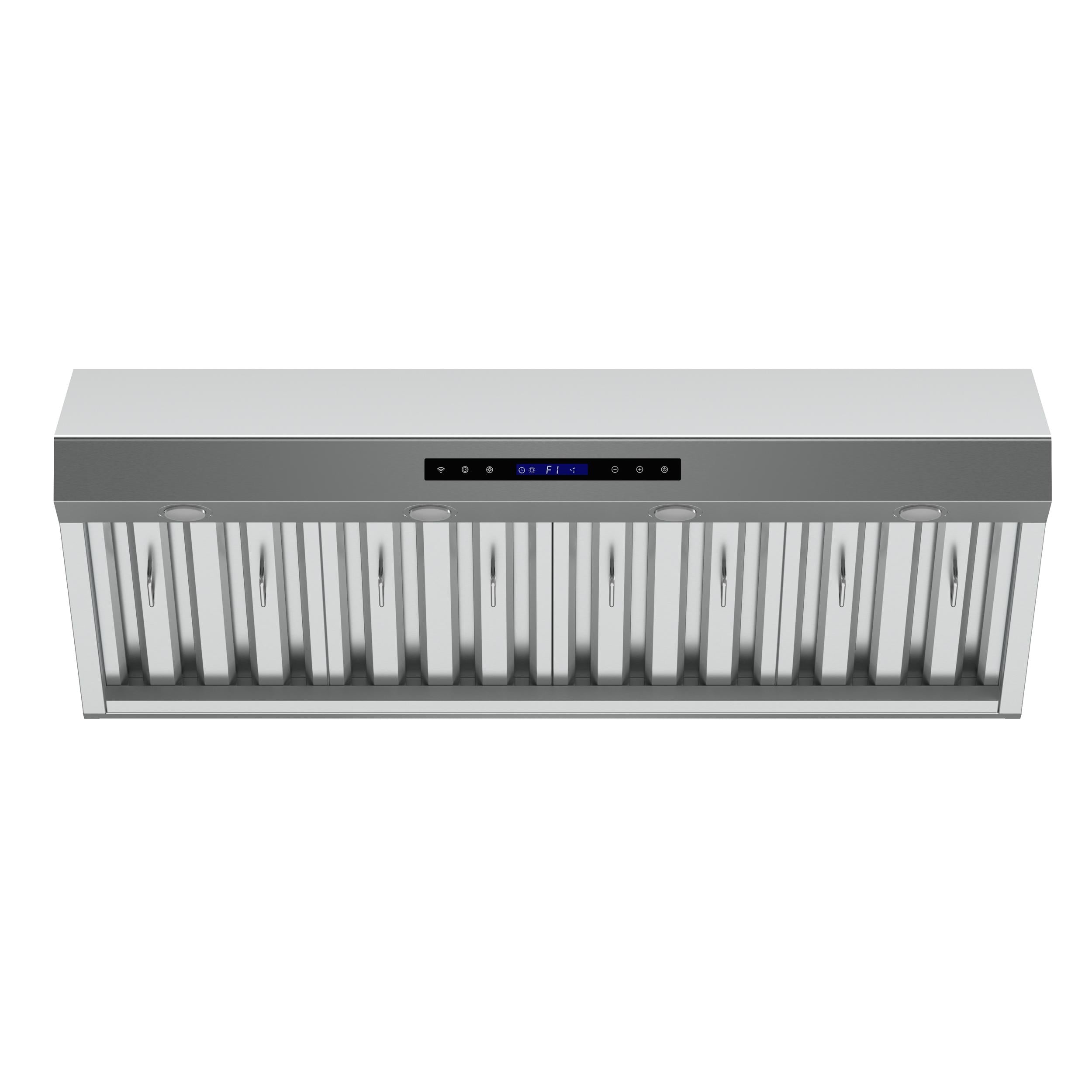 Forno FRHWM503048 Forno Palazzo 48-Inch Wall Mounted Range Hood, Stainless Steel, Heavy Duty Baffle Filters, Remote Control