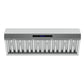 Forno FRHWM503048 Forno Palazzo 48-Inch Wall Mounted Range Hood, Stainless Steel, Heavy Duty Baffle Filters, Remote Control