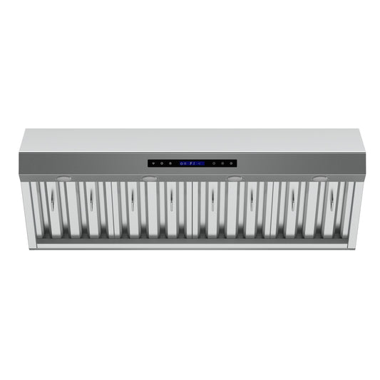 Forno FRHWM503048 Forno Palazzo 48-Inch Wall Mounted Range Hood, Stainless Steel, Heavy Duty Baffle Filters, Remote Control