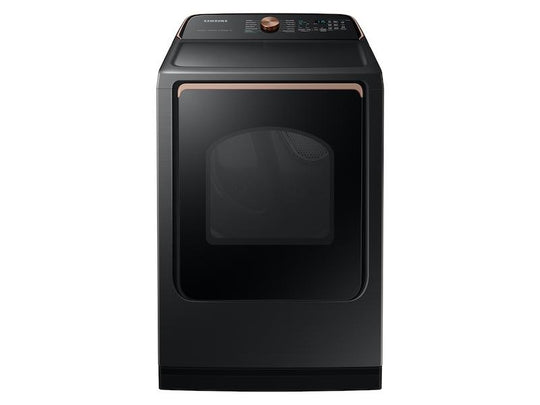 Samsung DVE54CG7550V 7.4 Cu. Ft. Smart Electric Dryer With Pet Care Dry And Steam Sanitize+ In Brushed Black