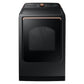 Samsung DVG54CG7550V 7.4 Cu. Ft. Smart Gas Dryer With Pet Care Dry And Steam Sanitize+ In Brushed Black