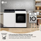 Lg DLHC8402W 7.3 Cu. Ft. Ultra Large Capacity Smart Rear Control Ventless Dryer With Dual Inverter Heat Pump Technology And Inverter Direct Drive Motor System