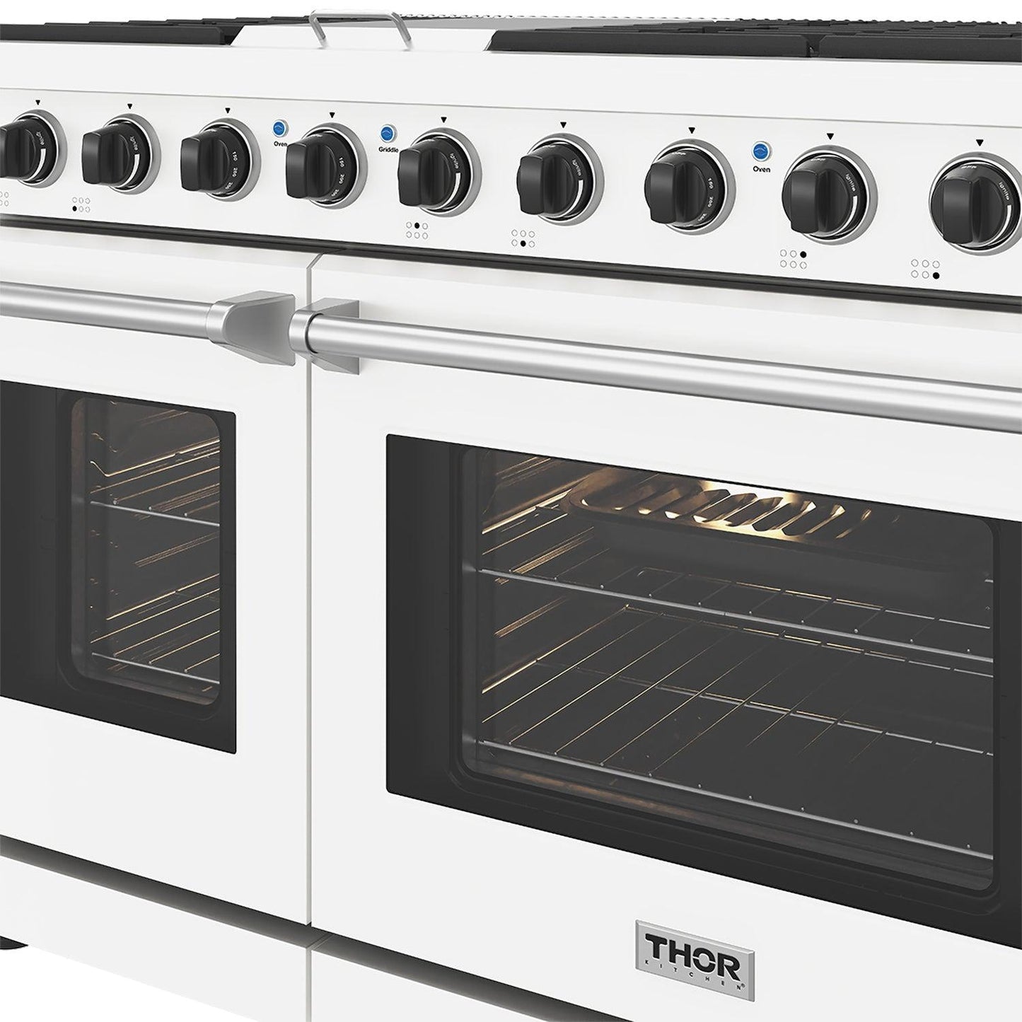 Thor Kitchen LRG4807UW 48 Inch Professional Gas Range In White