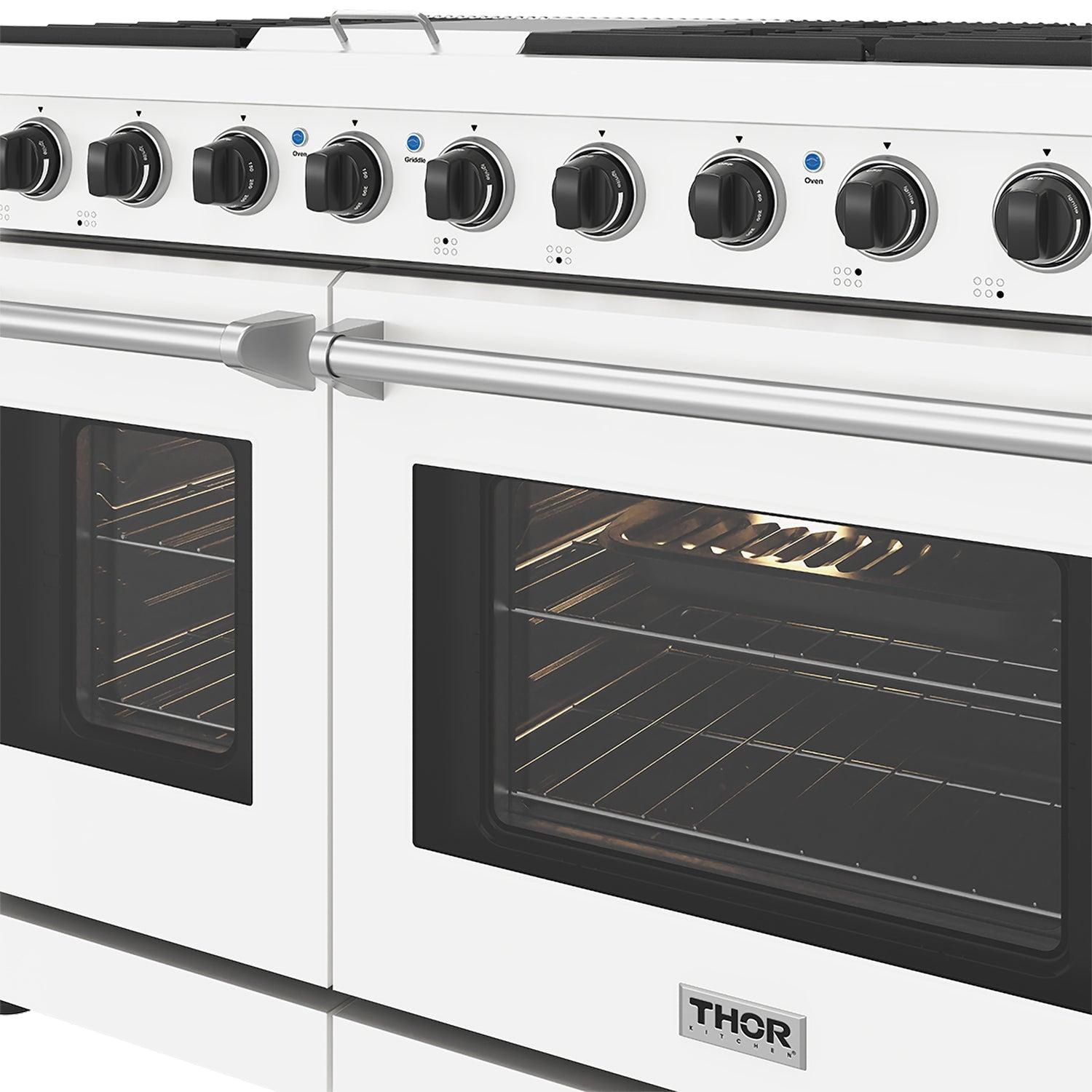 Thor Kitchen LRG4807UW 48 Inch Professional Gas Range In White