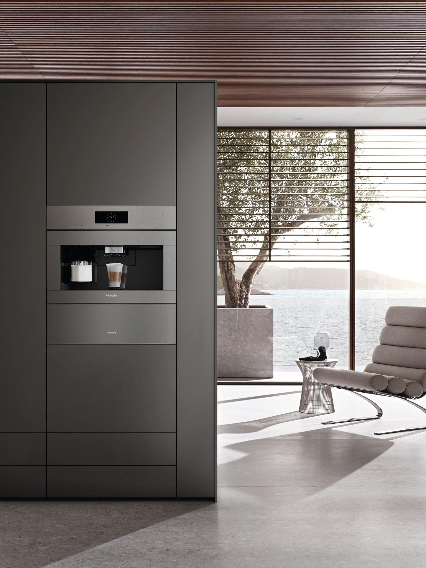 Miele CVA7875GG Cva 7875 Graphite Grey - Built-In Coffee Machine With Directwater Perfectly Combinable Design With Coffeeselect + Autodescale For Highest Demands.
